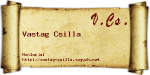 Vastag Csilla névjegykártya